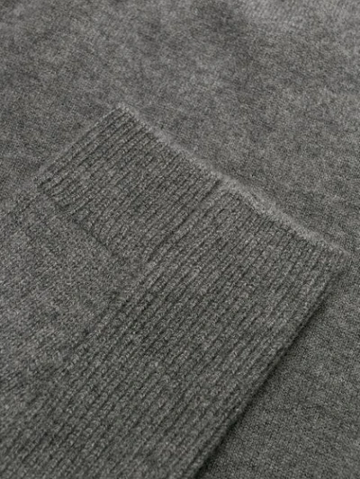 Stella Mccartney Side-zip Jumper In Grey