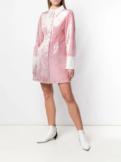 Shop Vivetta Mini Shirt Dress - Pink