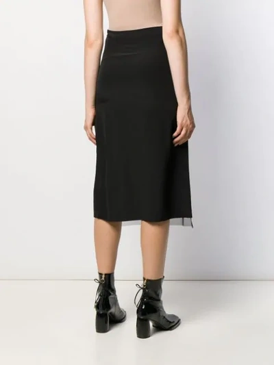 Shop Mcq By Alexander Mcqueen Sequin Panel Skirt In Black