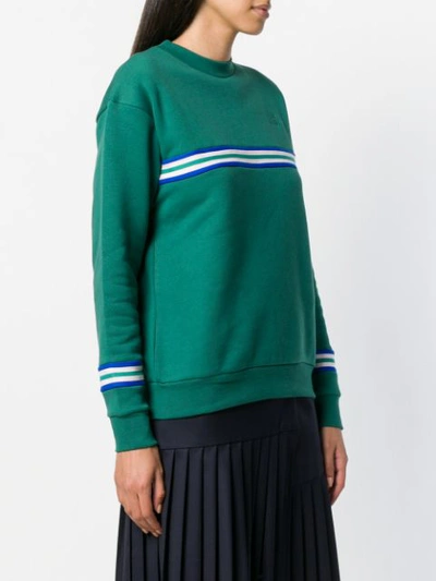 Shop Etre Cecile Être Cécile Striped Sweatshirt - Green