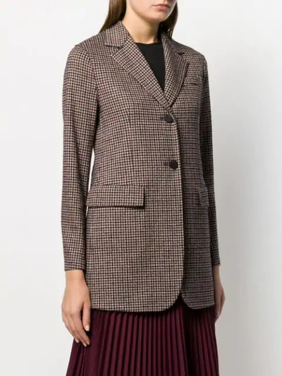 Shop Harris Wharf London Single Breasted Tweed Jacket In Neutrals