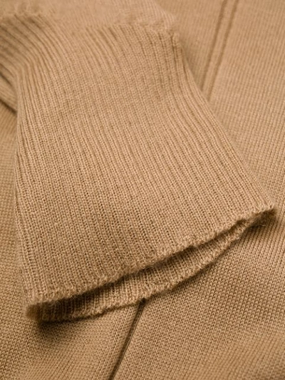 Shop Lorena Antoniazzi Short-sleeved Knit Top In Neutrals