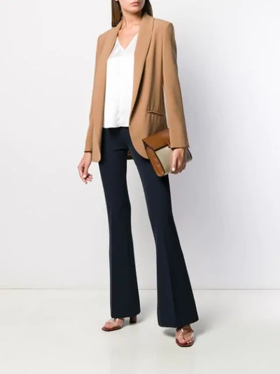 Shop Blanca Open Front Blazer In Neutrals