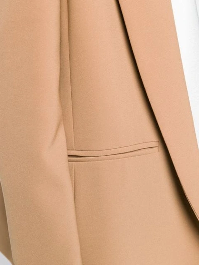 Shop Blanca Open Front Blazer In Neutrals