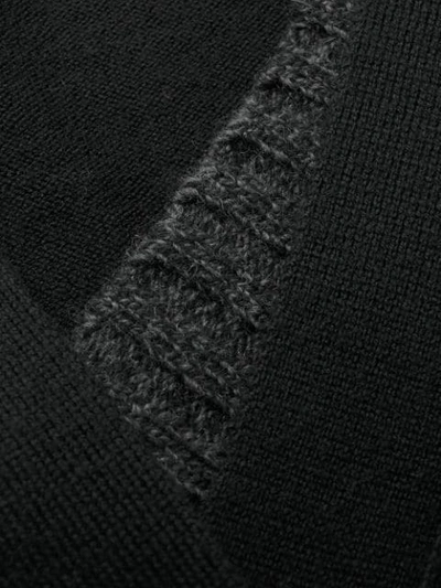 Shop Mm6 Maison Margiela Double-layer Cardigan In Black