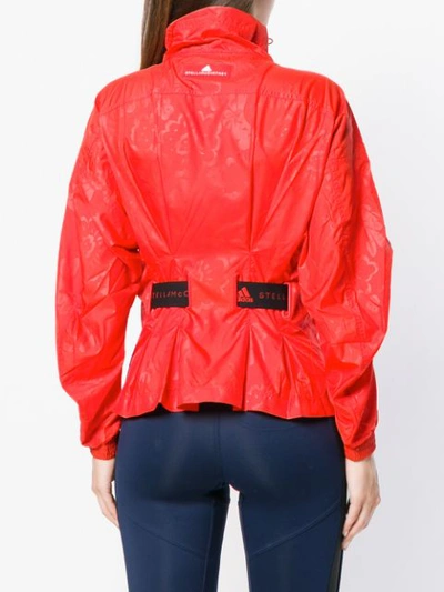 Shop Adidas By Stella Mccartney Snap Fastening Lightweight Jacket - Red