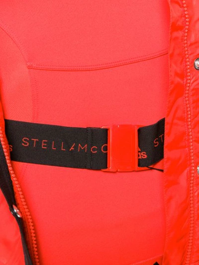 Shop Adidas By Stella Mccartney Snap Fastening Lightweight Jacket - Red