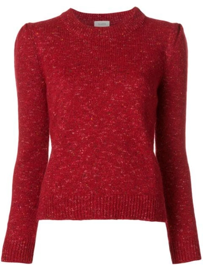 Shop Isa Arfen Speckle Detail Sweater In Red