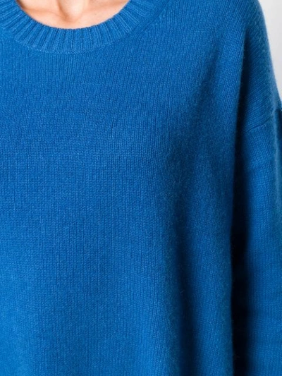 Shop Allude Lightweight Sweatshirt In Blue