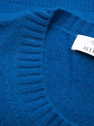 Shop Allude Lightweight Sweatshirt In Blue