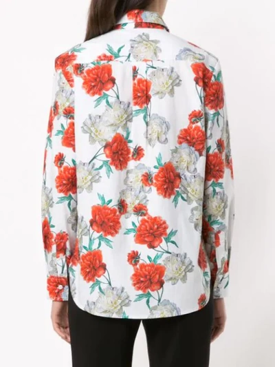 ANDREA MARQUES PRINTED SHIRT - 白色