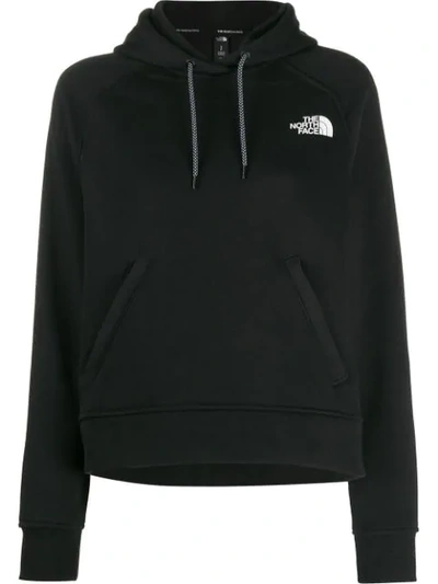Shop The North Face Contrast Logo Hoodie In Black