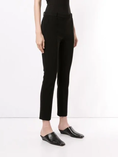 Shop The Row Raised Seam Trousers In Black