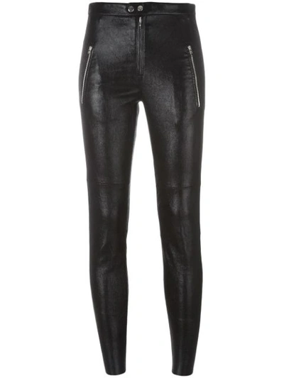 Isabel Marant Arnold Stretch Leather Pants In Black | ModeSens