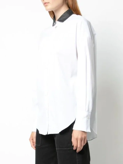 Shop Brunello Cucinelli Classic Collar Shirt In White