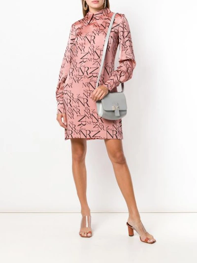 Shop Nina Ricci All Over Shirt Dress In Pink