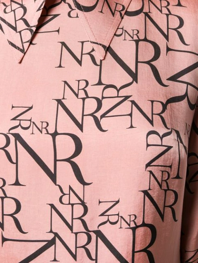 Shop Nina Ricci All Over Shirt Dress In Pink