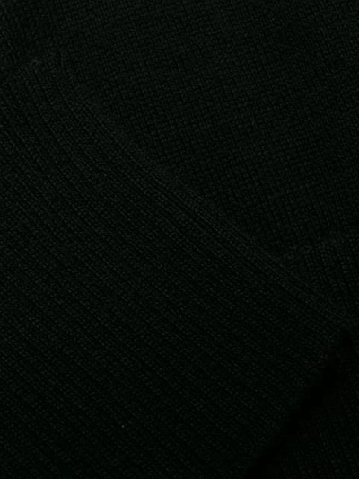 Shop Mm6 Maison Margiela Reversed Logo Double-layer Jumper In Black