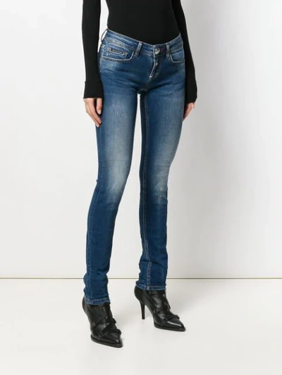 Philipp Plein Statement Slim-fit Jeans In Blue