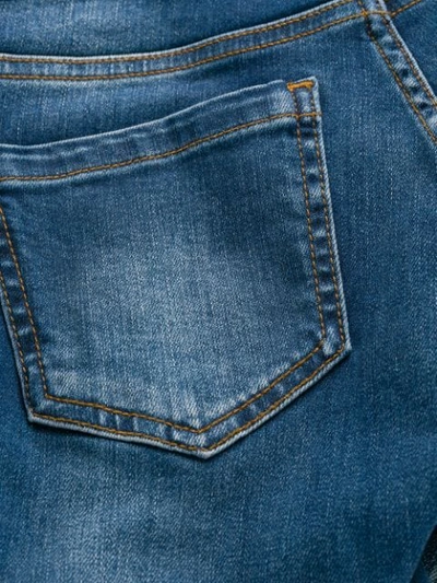 Philipp Plein Statement Slim-fit Jeans In Blue