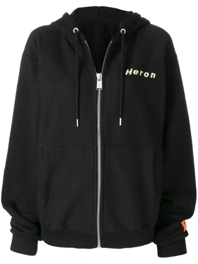 Shop Heron Preston Oversized Hoodie - Black