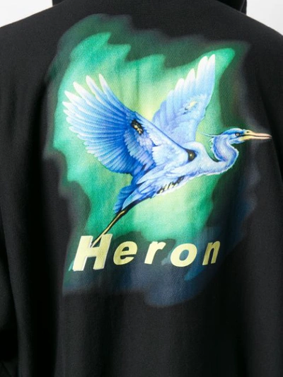 Shop Heron Preston Oversized Hoodie - Black