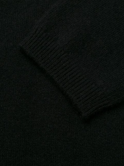 Shop Allude V-neck Sweater In Black