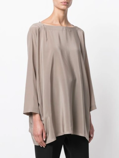 Shop Daniela Gregis Loose Fit Blouse - Neutrals