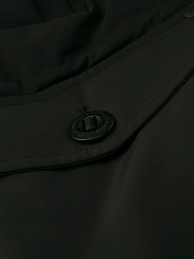Moose Knuckles Hooded Down Parka Coat In Black