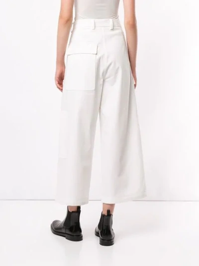 Shop Sofie D'hoore High Waisted Casual Trousers In White