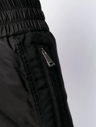 Shop Moncler Elasticated Trim Track Pants In Black