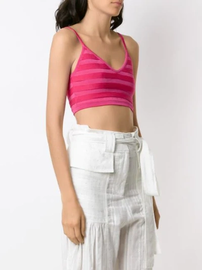 Shop Andrea Bogosian Pluto Knit Cropped Top In Pink