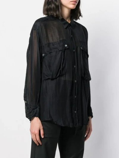 Shop Katharine Hamnett Alex Shirt In Black