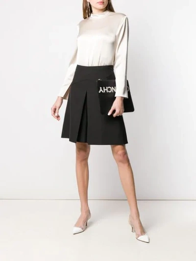 Shop Givenchy Tailored Flared Shorts In Black