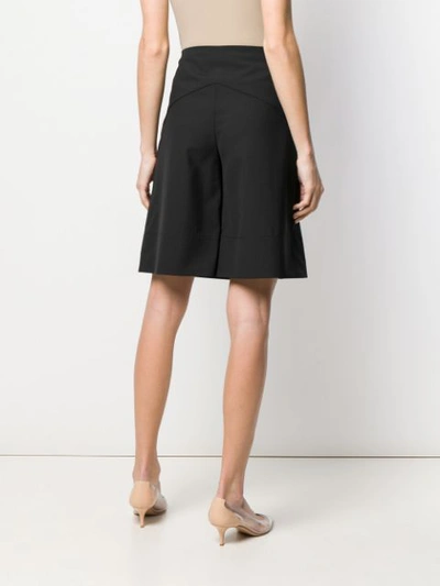 Shop Givenchy Tailored Flared Shorts In Black