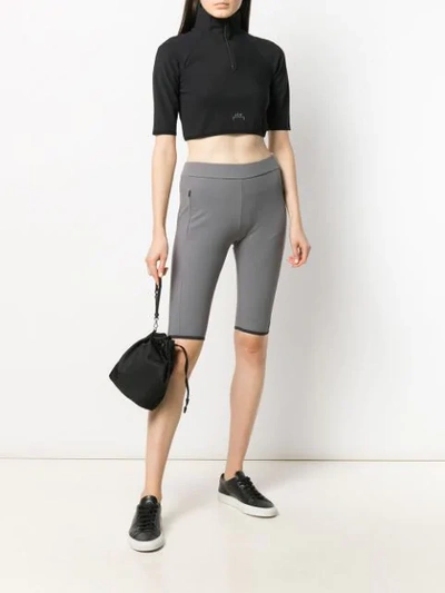 Shop A-cold-wall* Stretch-jersey Biker Shorts In Grey