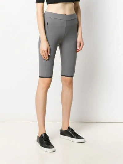 Shop A-cold-wall* Stretch-jersey Biker Shorts In Grey