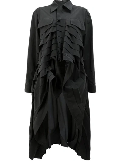 Shop Yohji Yamamoto Asymmetric Jacket - Black