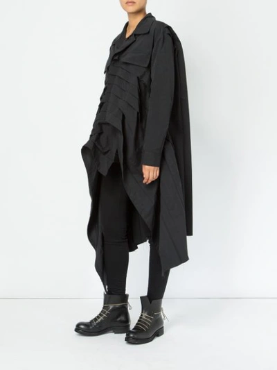 Shop Yohji Yamamoto Asymmetric Jacket - Black