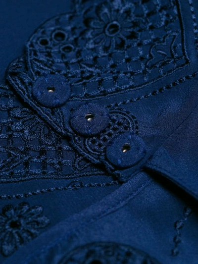 Shop Fendi Long-sleeve Dress - Blue