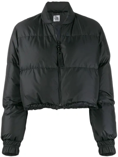 Shop Bacon Bubble Feather Down Jacket In Black