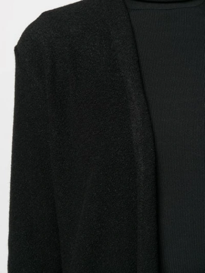 Shop Andrea Ya'aqov Longline Cardigan In Black