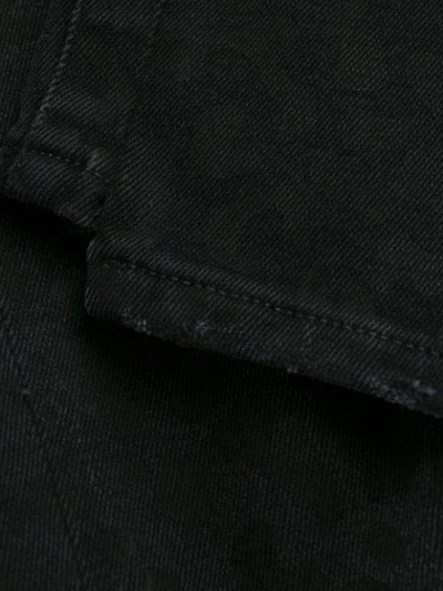 Shop Marcelo Burlon County Of Milan Rinse Wash Leopard Print Jeans In Black