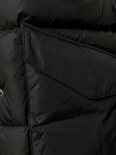 Shop Yves Salomon Padded Down Jacket In Black