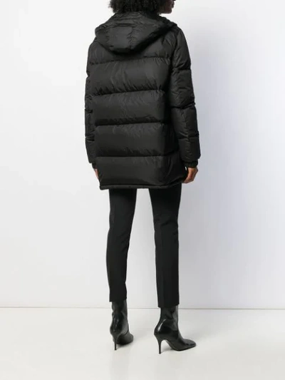 Shop Yves Salomon Padded Down Jacket In Black