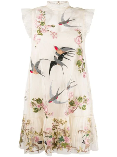 red valentino bird dress