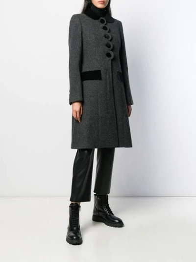 Shop Marc Jacobs The Sunday Best Coat In Grey