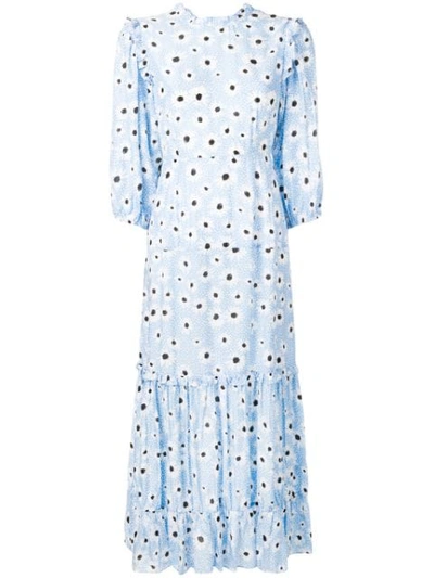 Shop Rixo London Monet Dress In Blue