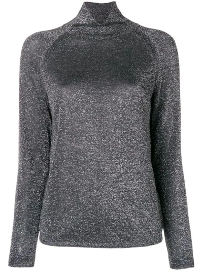 Shop Bellerose Glitter Turtleneck Jumper - Metallic