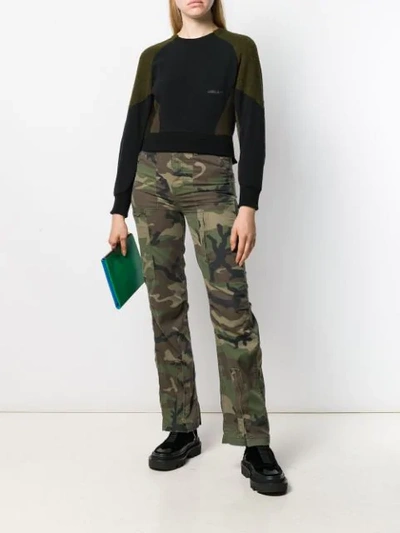 Ambush Patchwork Techno Sweatshirt In Black